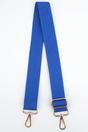 Blue Sarta Blue Plain Woven Wide Bag Strap, Image 1 of 4