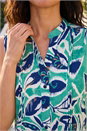 Green Classic Abstract Print Vest, Image 4 of 4