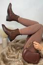 Brown XY LONDON Brown 'Nala' Chelsea Flatform Ankle Boots Pull On, Image 7 of 7