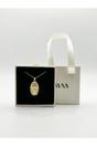 Gold Virgin Mary Pendant Necklace With Gift Box, Image 3 of 7