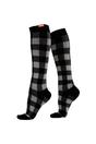 Grey Cotton Wide Graduated Compression Socks, Image 1 of 5