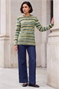 Green Spacedye Crew Sweater, Image 3 of 4