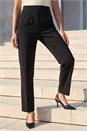 Black Petite Crepe Stretch Trouser, Image 2 of 4