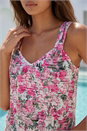 Pink Burnout Floral Print Vest Top, Image 4 of 4