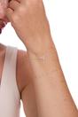 Silver Sterling Silver CZ Love Knot Bracelet, Image 2 of 3