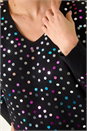 Black Dusk Sequin V-Neck Knit Jumper, Image 5 of 5