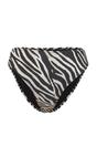 Multi Zebra Print Regular Waist Bikini Bottom with Minimal Clean Fit, Image 3 of 5