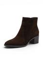 Dark Brown Leather Heeled Ankle Boots - 25313-47, Image 2 of 7