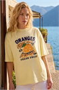 Yellow Fruit Print T-Shirt, Image 1 of 4