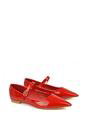 Red XY LONDON Red 'Aimee' Flat Mary Jane Ballerina Pumps, Image 3 of 5