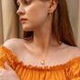 Gold Sterling Silver Huggie Pave Cross Drop Earring, Image 3 of 7