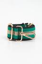 Green Glitter Stripe Woven Bag Strap, Image 3 of 4