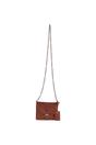 Tan Ashwood Leather Tan Vintage Mini Leather Cross Body Shoulder Bag With Chain Strap, Image 2 of 4