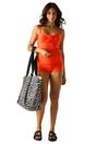 Orange Aceana III Plain Tankini Top, Image 6 of 6