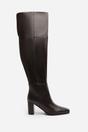Dark Brown 'Matilda' Over the Knee Heeled Boots, Image 2 of 6