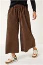 Mocha Baby Corduroy Wide Leg Culotte, Image 3 of 5