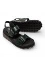Green Womens Wedge Buckle Sandals-HEIF558FLY, Image 5 of 5