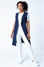 Navy  Petite Sleeveless Longline Jacket, Image 2 of 6