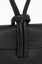 Black Italian Leather Wristlet Clutch Bag, Image 4 of 5