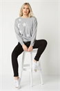 Light Grey Star Tie Detail Jumper, Image 2 of 5