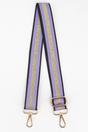 Lilac Glitter Stripe Woven Bag Strap, Image 1 of 4