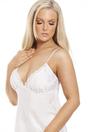 White Camille Lingerie White Knee Length Full Slip, Image 2 of 5