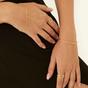 Gold Spero Gold Sterling Silver Rectangular Large Chain Bracelet, Image 3 of 4