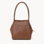 Tan 'DEBBIE' Pebble Grain Real Leather Shoulder Bag, Image 5 of 5