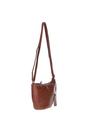 Brown 'Naomi' Real Leather Compact Crossbody Bag, Image 3 of 4