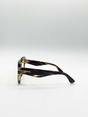 Yellow Bold Square Sunglasses in Leopard Yellow, Image 5 of 6