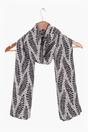 Cream Sarta Cream Fern Leaf Lightweight Scarf, Image 2 of 3