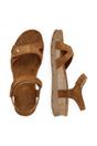Brown Womens Leather Wedge Sandals - Sulia B26, Image 4 of 8