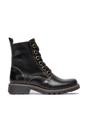 Black Womens Soft Lace-Up Ankle Boots -RAGI539, Image 1 of 5
