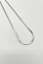Silver Slim Snake Chain Necklace in Silver, Image 1 of 4