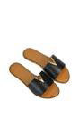 Black 'Rorie' Slip On Cut Out Flat Sandal Sliders, Image 4 of 5