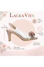 Pink Women’s Crystal Heel Sandals - Mira 01, Image 3 of 7