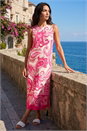 PINK Paisley Print Midi Dress, Image 2 of 4