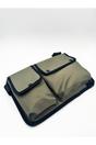 Olive Nylon Chest Bag in Moss, Image 2 of 5