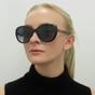 Black Fashion Black Dark Grey Gradient Sunglasses, Image 6 of 6