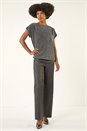 Silver Shimmer Scoop Back Stretch Top, Image 2 of 5