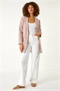 Pink Check Single Breasted Boucle Jacket, Image 2 of 5