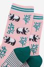 Light Pink Sock Talk Light Pink Panda Bamboo Ankle Socks, Image 3 of 4