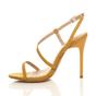 Yellow AJVANI Yellow High Heel Party Barely There Sandals, Image 3 of 6