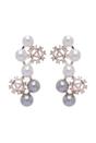 Light Pink Cascading Snowflake Earrings, Image 1 of 4