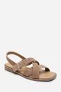 Camel Capri Cross Over Open Toe Sandal, Image 3 of 6