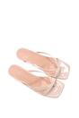Beige XY LONDON Beige 'Tiana' Kitten Heel Sandal Mules With Toe Post, Image 5 of 6