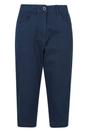 Navy Marina Cropped Trousers, Image 1 of 4