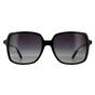 Black Michael Kors Black Square Grey Grey Gradient Polarized Sunglasses, Image 1 of 4