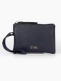 Navy Blue Etre Navy Blue Faux Leather Wristlet Purse, Image 1 of 2