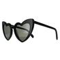 Black Saint Laurent Black Cat Eye Black Grey Sunglasses, Image 2 of 6